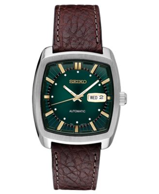 seiko leather watch