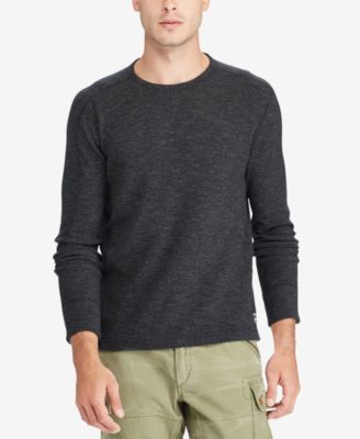 waffle knit t shirt mens