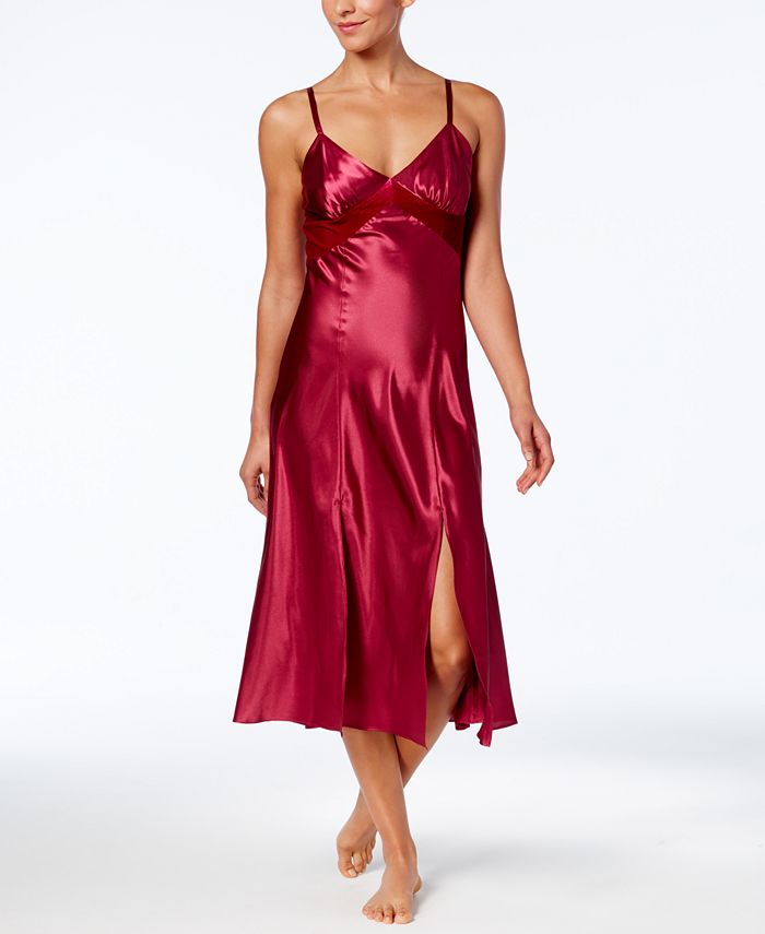 Thalia Sodi Velvet-Trimmed Nightgown, Created for Macy's & Reviews ...