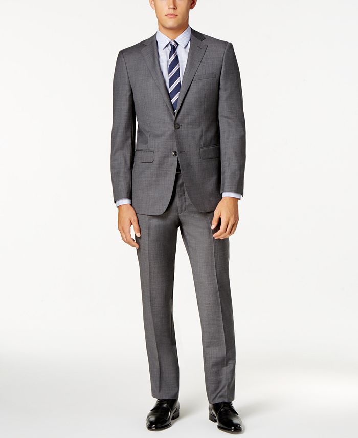 calvin klein grey suit pants