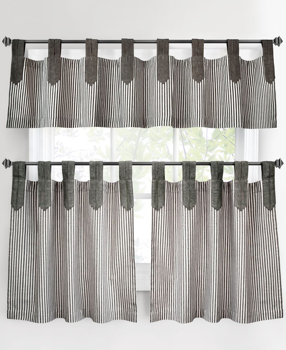 Treatments, Pair of Essex Grommet 30 x 36 Cafe Curtains  