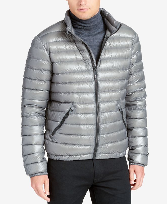 DKNY Men's Packable Puffer Jacket & Reviews - Coats & Jackets - Men ...