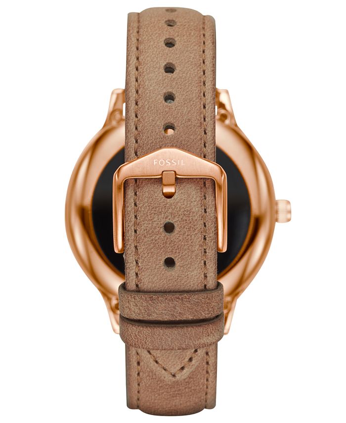 Fossil Q Women's Venture Gen 3 Light Brown Leather Strap Touchscreen Smart Watch 42mm & Reviews