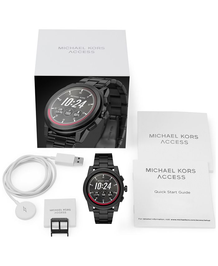 michael kors mkt5029 grayson smartwatch in black