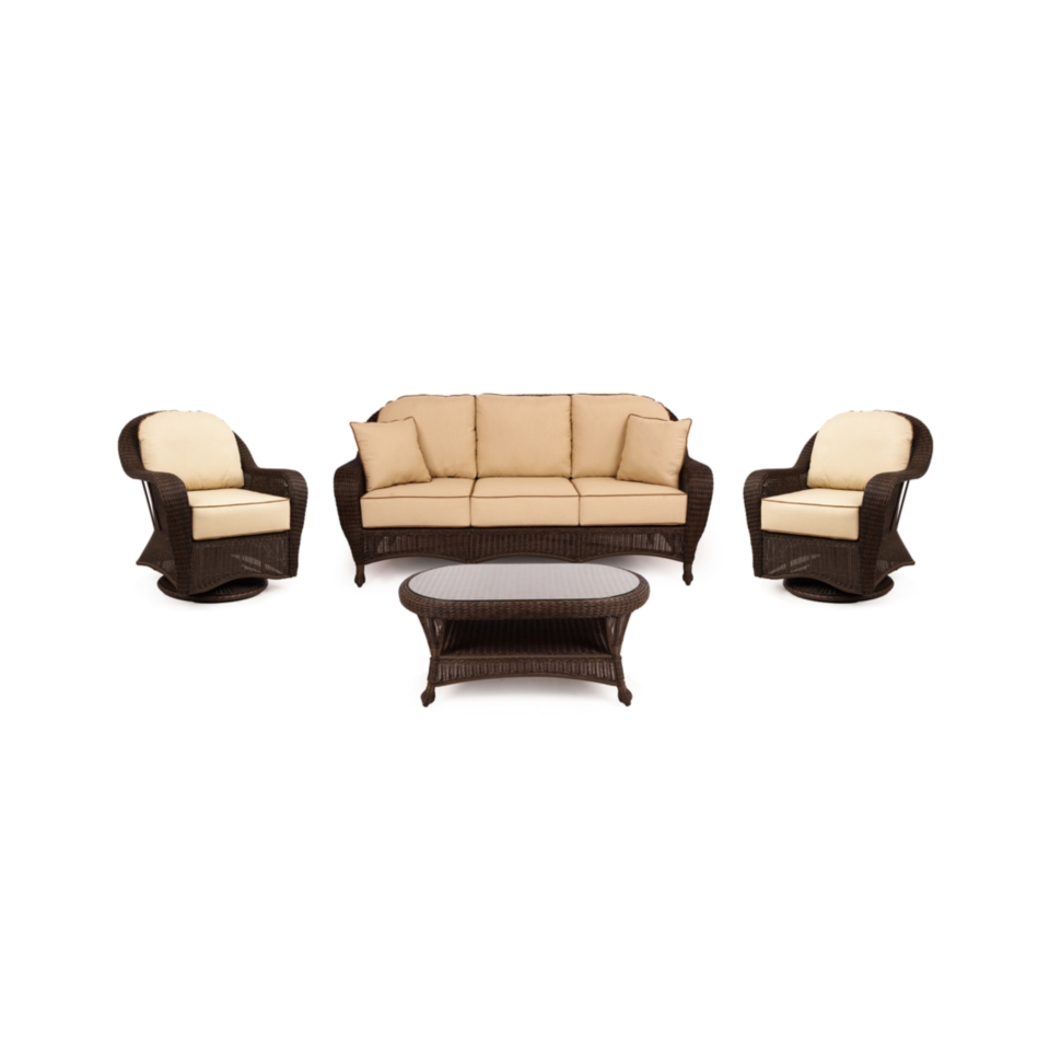   Piece Seating Set (Sofa, 2 Swivel Chairs and Coffee Table