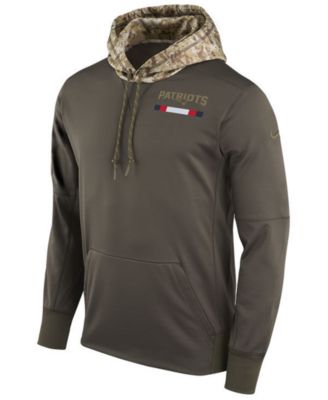 Shop Men's New England Patriots Salute To Service Hoodie