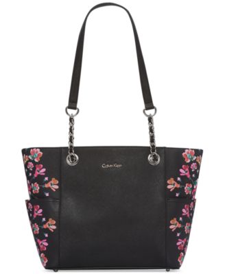 calvin klein floral luggage