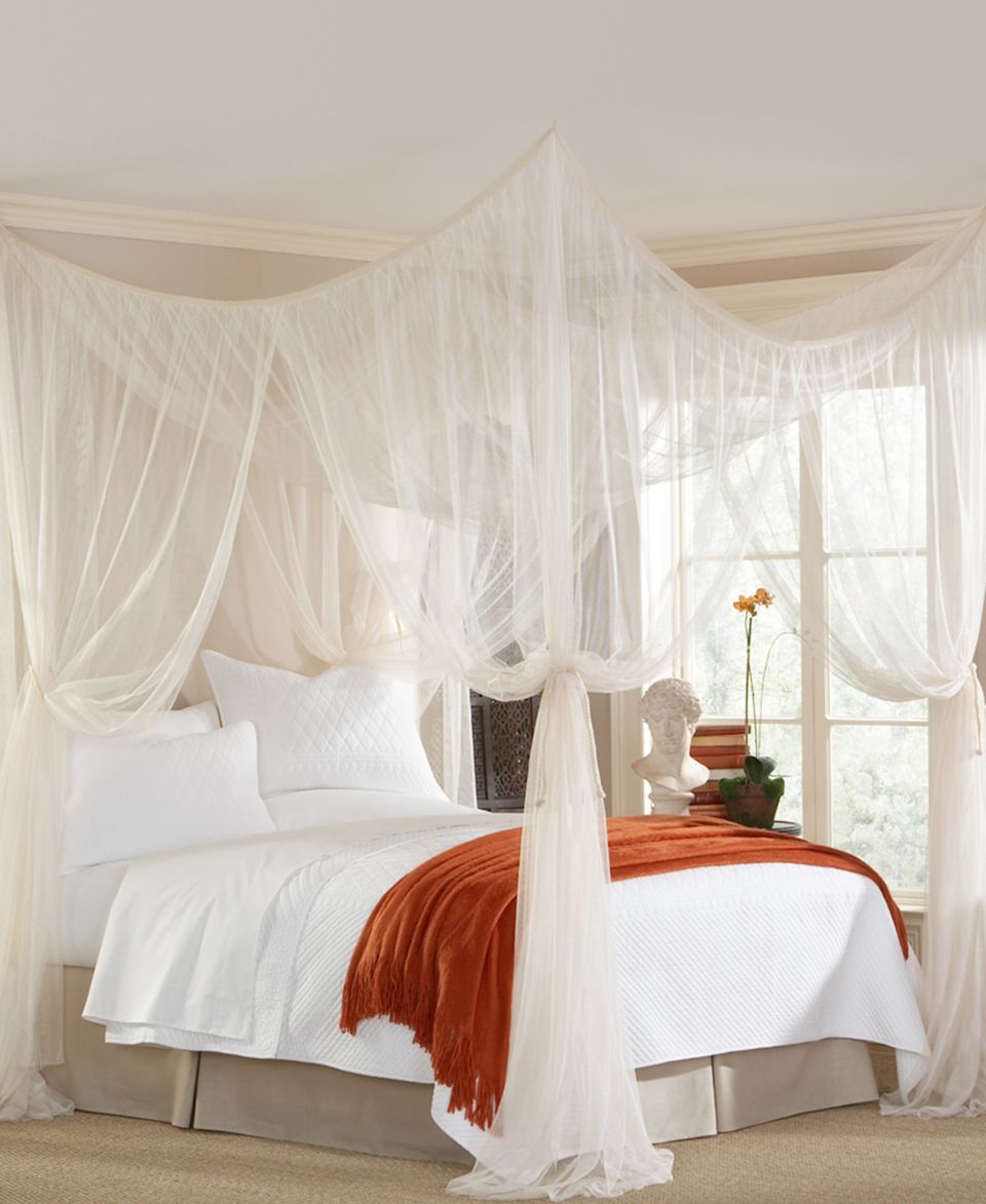 Mombasa Bedding, Feather Boa Canopy   Bed Canopies   Bed & Bath   