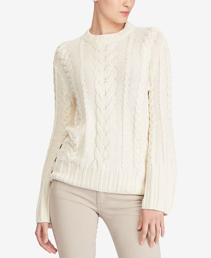 Polo Ralph Lauren Aran-Knit Dolman Sweater & Reviews - Sweaters - Women ...