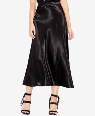 mid length satin skirts macys
