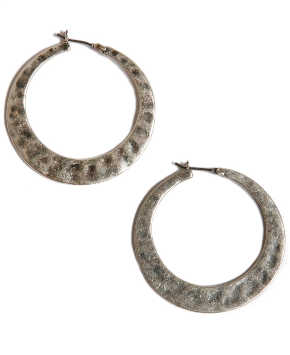 Lucky Brand Earrings, Reconstituted Turquoise Hoop Earrings   Fashion