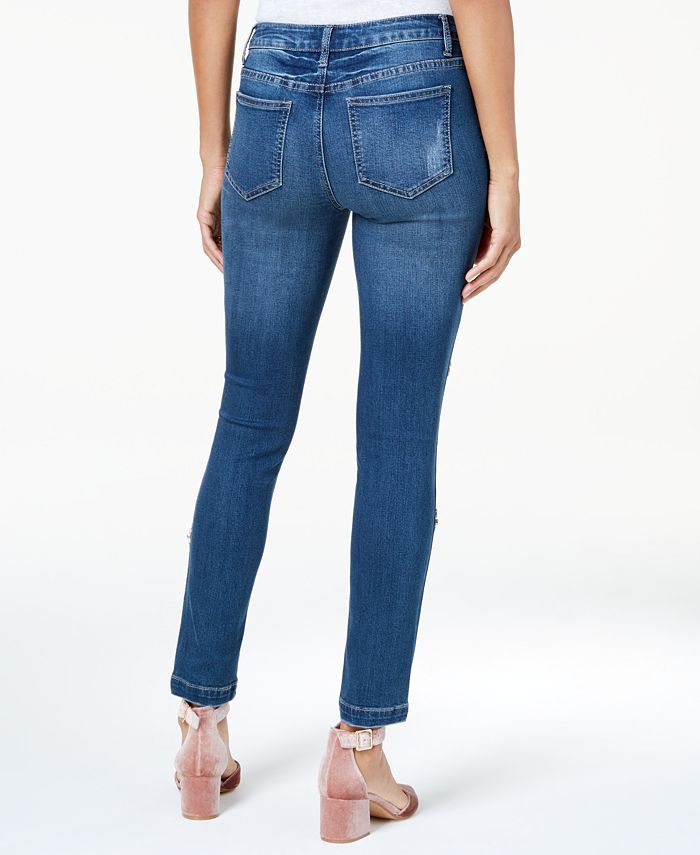rhinestone skinny jeans