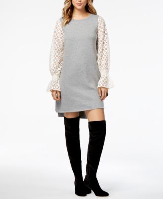 macy's white sweater dress
