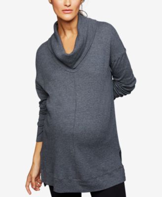 maternity cowl neck sweatshirt
