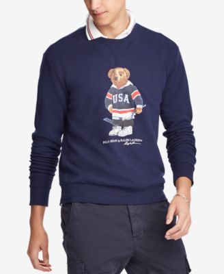 polo hockey bear hoodie