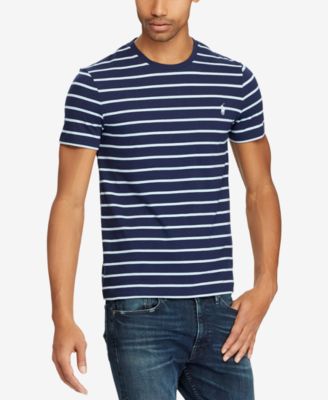 ralph lauren blue striped t shirt