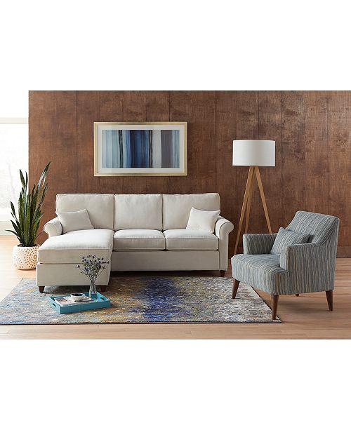 Furniture Lidia 82 Fabric Reversible Sectional Sofa Collection Created For Macy S Reviews Furniture Macy S