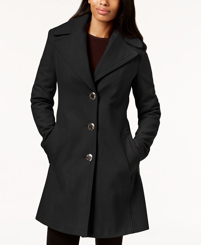 Calvin Klein OversizedCollar Walker Coat & Reviews Coats Women