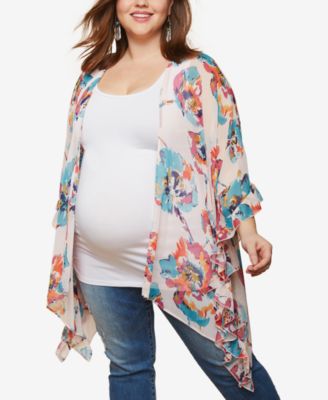 macys plus size kimono