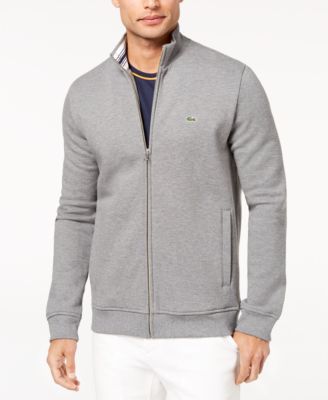 lacoste fleece zip hoodie