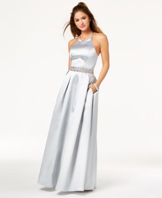 silver dresses at macys
