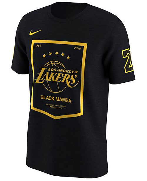 Nike Men S Los Angeles Lakers Kobe Retired Numbers Banner T Shirt Reviews Sports Fan Shop By Lids Men Macy S