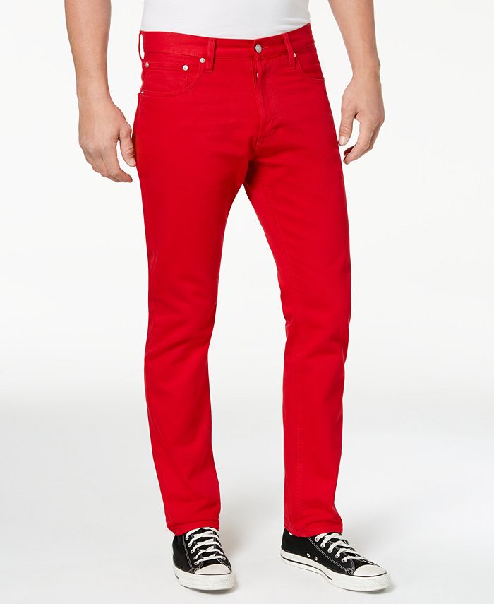 red jeans men