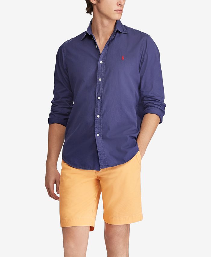 ralph lauren men's slim fit shirts