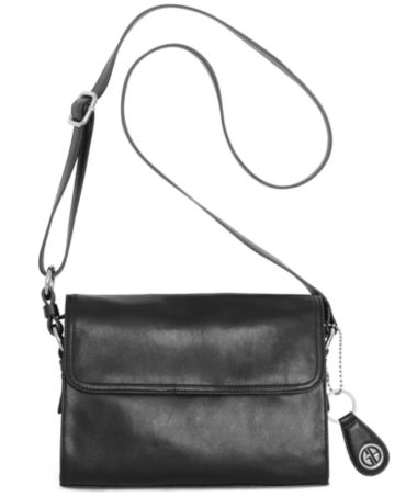 Giani Bernini Handbag, Nappa Leather Accordion Foldover Bag - Handbags ...