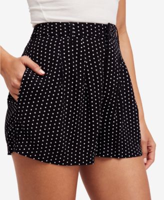 high waisted polka dot shorts