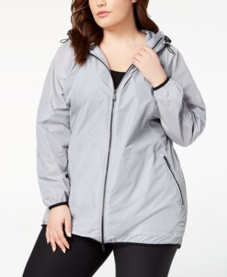 calvin klein performance plus size hooded walker jacket