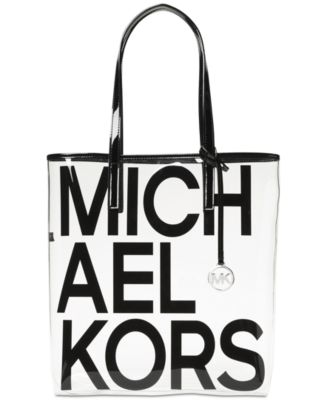 michael kors clear rainbow tote