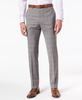 mens slim white pants
