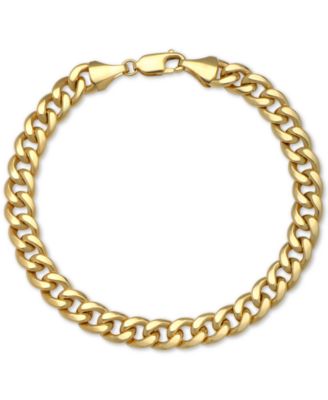 Macy's Cuban Chain Bracelet in 14k Gold 
