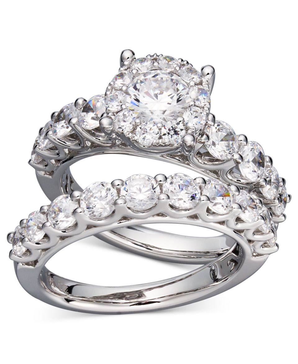 Prestige Unity Diamond Ring Set, 14k White Gold Diamond Bridal Ring