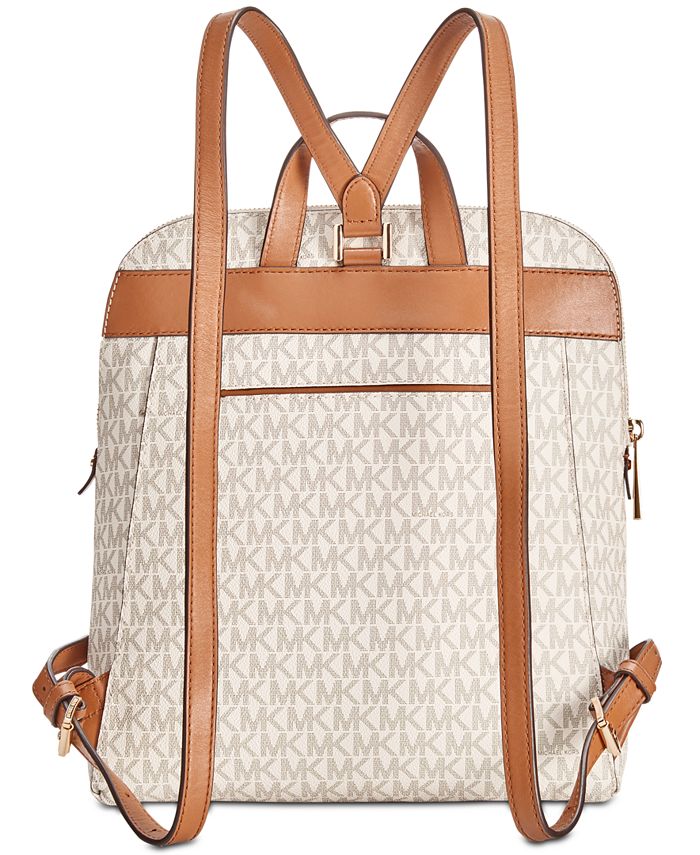 Michael Kors Signature Rhea Medium Slim Backpack & Reviews Handbags