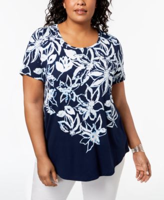 macys jm plus size tops