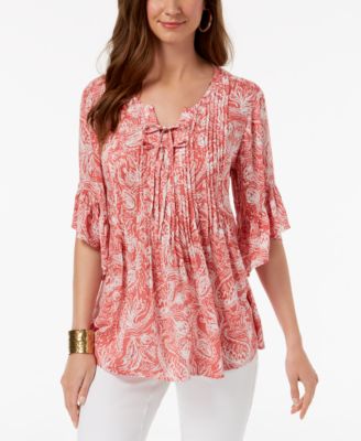 macys peasant blouses