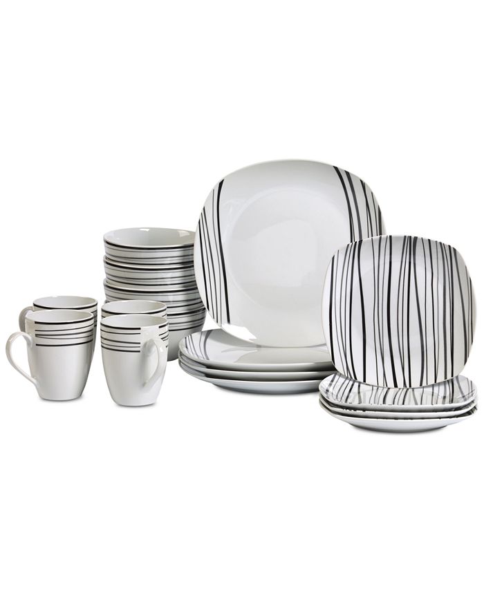 Tabletops Unlimited Justin 16Pc. Dinnerware Set, Service for 4