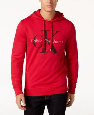 red calvin klein sweatshirt