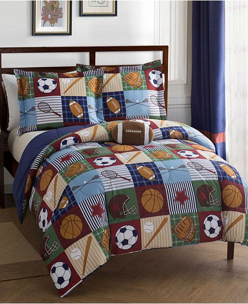 Mytex Team Sport 3 Pc Twin Comforter Set Reviews Bed In A Bag Bed Bath Macy S