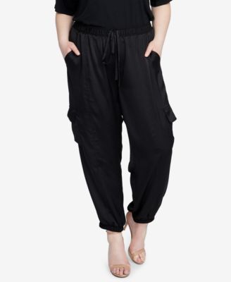 plus size satin pants