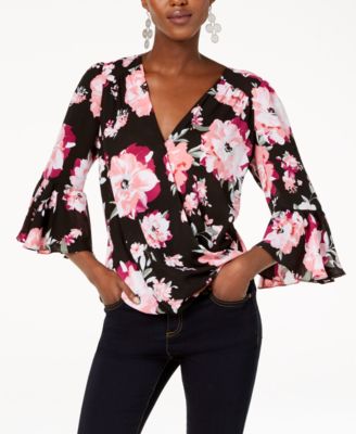 macys bell sleeve tops