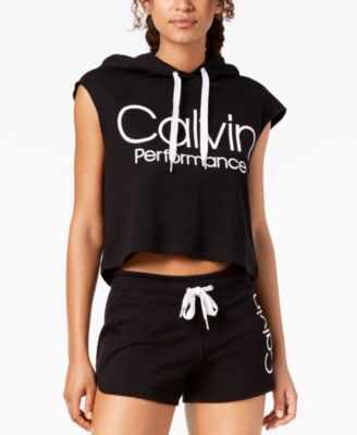 calvin klein cropped hoodie