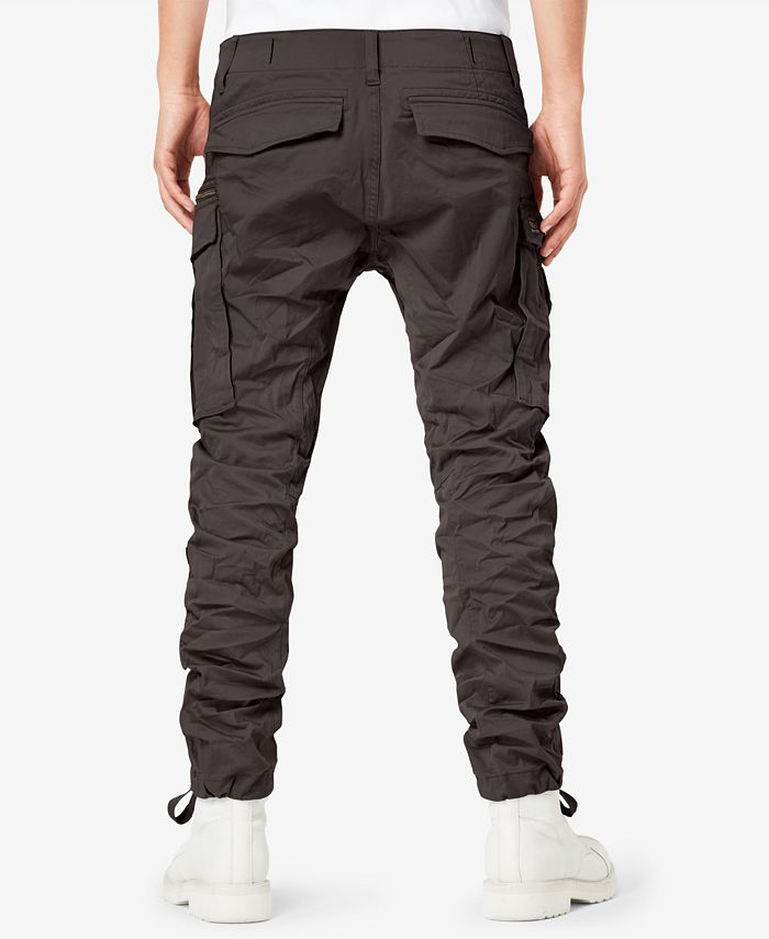 black tapered cargo pants
