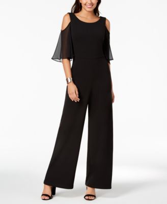 h&m black strapless jumpsuit