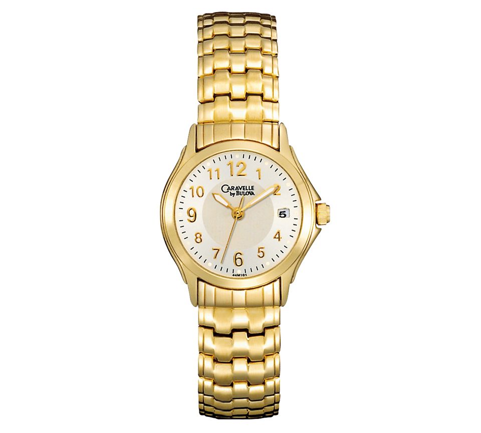 Caravelle by Bulova Watch, Womens Gold Tone Stainless Steel Expansion