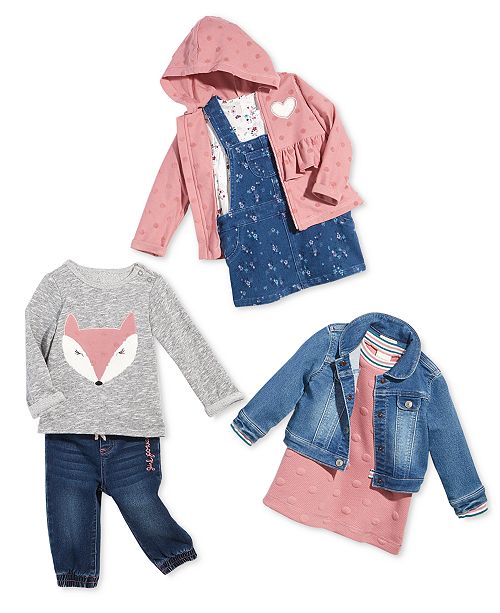 first impressions baby girls denim jacket created for macy s reviews coats jackets kids macy s baby girls denim jacket created for macy s