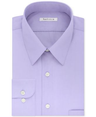 Мужская однотонная рубашка из поплина Van Heusen Mens Big - Tall классическогообычного покроя без морщин 4590₽