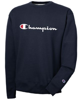 champion men's fleece logo sweatshirt